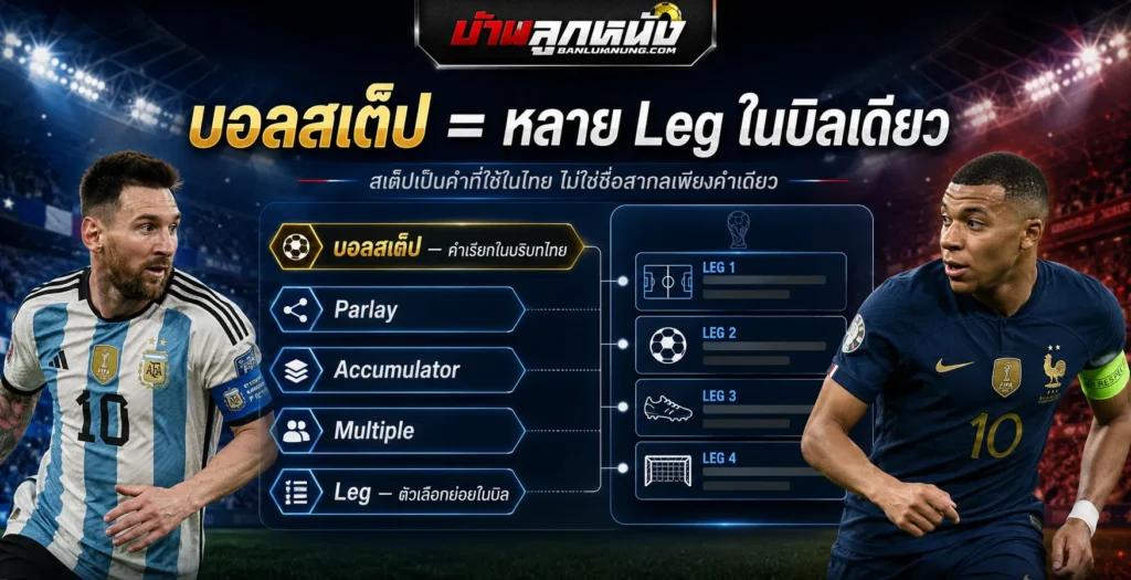 แทงบอลสเต็ป คืออะไร และทำไมเรียกว่า สเต็ป ที่มาของคำในวงการเดิมพัน